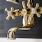 Kingston Brass KS226PB Wall Mount Tub Faucet with Hand Shower, Polished Brass KS226PB - alternate 3